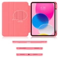thumbnail image 6 of Soke Rotating Case for iPad 10th Generation 10.9-Inch 2022 with Pencil Holder - 360 Degree Rotate Stand Protective Case with Clear Back & Smart Sleep/Wake Cover - Watermelon Red, 6 of 8