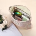 thumbnail image 3 of Floral Makeup Bag Zipper Flower Cosmetic Pouch Aesthetic Women Cosmetic Bags Coin Purse Pink, 3 of 7
