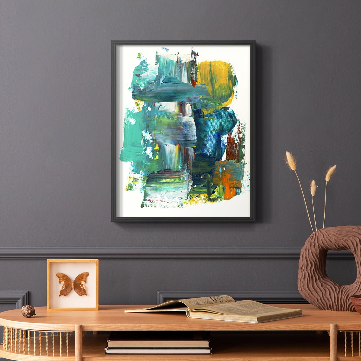 Abstract I in Paper Solid Wood 16 x 20 Framed Print