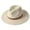 White, variant on Unisex Panama Straw Hat Wide Brim Breathable Foldable For Men Women Summer Beach Vacation Outdoor Travel Sun Protection Boater Cap Headwear