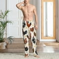 thumbnail image 2 of Susaid Roosters and Chickens Print Mens Pajama Pants Set Sleep & Lounge Pants, PJ Bottoms with Pockets and Button Fly-XX-Large, 2 of 6