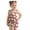 Coffee, variant on Swimsuit for Girls Two Piece Floral Print Cute Bikini Top Bottom Toddler Pool Kids Beachwear