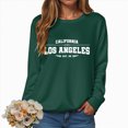 thumbnail image 2 of Towmus Oversized Sweatshirt for Women Los Angeles Graphic Hoodies Pullover Sweater Crewneck Long Sleeve Casual Fleece Tops, 2 of 5