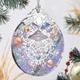 thumbnail image 2 of UFO Alien Stained Glass Ornament, Christmas Ornaments, Christmas Tree Decorations, UFO Alien Christmas Decor, UFO Alien Ornaments for Christmas Tree, Holiday Presents, Gift Exchange Ideas, 2 of 6