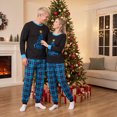 thumbnail image 6 of Nibbcoa Family Matching Christmas Pajamas Set Plaid and Letter Print Holiday Pajamas Sleepwear, 6 of 8