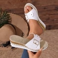 thumbnail image 6 of Willtoo Orthopedic Wedge Sandals For Women Dressy Summer Comfortable Walking Open Toe Slide Sandals Slip On Buckle Slides, 6 of 6