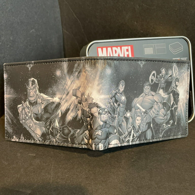 Marvel Avengers Comic Book Cover Trifold Wallet W/Chain New 709390897695