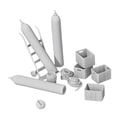 thumbnail image 5 of guohui 1:35 Scale Industrial Accessories Models Ornaments for Dollhouse Accessories, 5 of 9