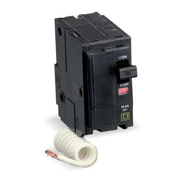 Square D Circuit Breaker,15A,Plug In,120V,2P QO215SWN