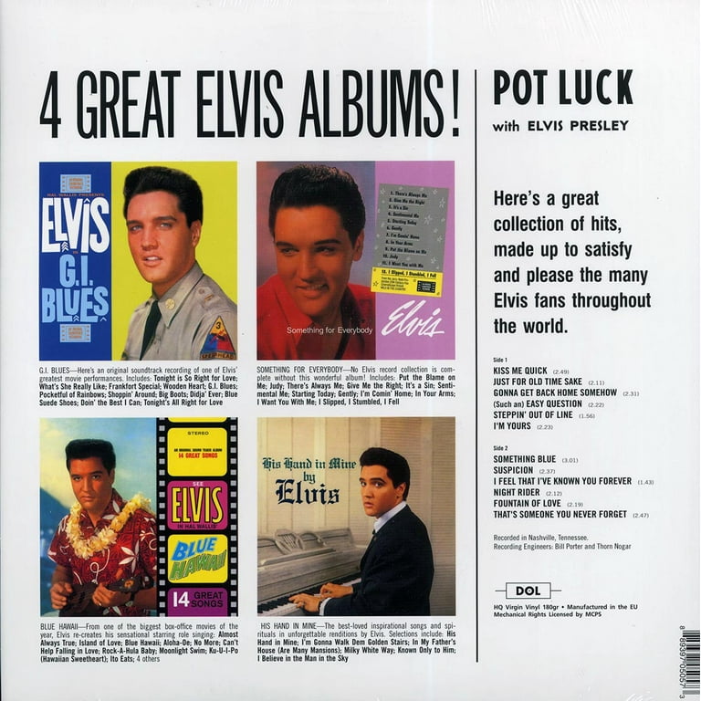 エルビスプレスリー⭐︎Pot Luck with Elvis LP Elvis Presley – Pot Luck – Vinyl (LP, Album, Stereo), 1962