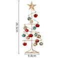 thumbnail image 2 of Mini árbol de Navidad con forma de campana de hierro, simulación de escritorio, árbol de Navidad, ventana, fiesta, decoraciones navideñas, 2 of 6