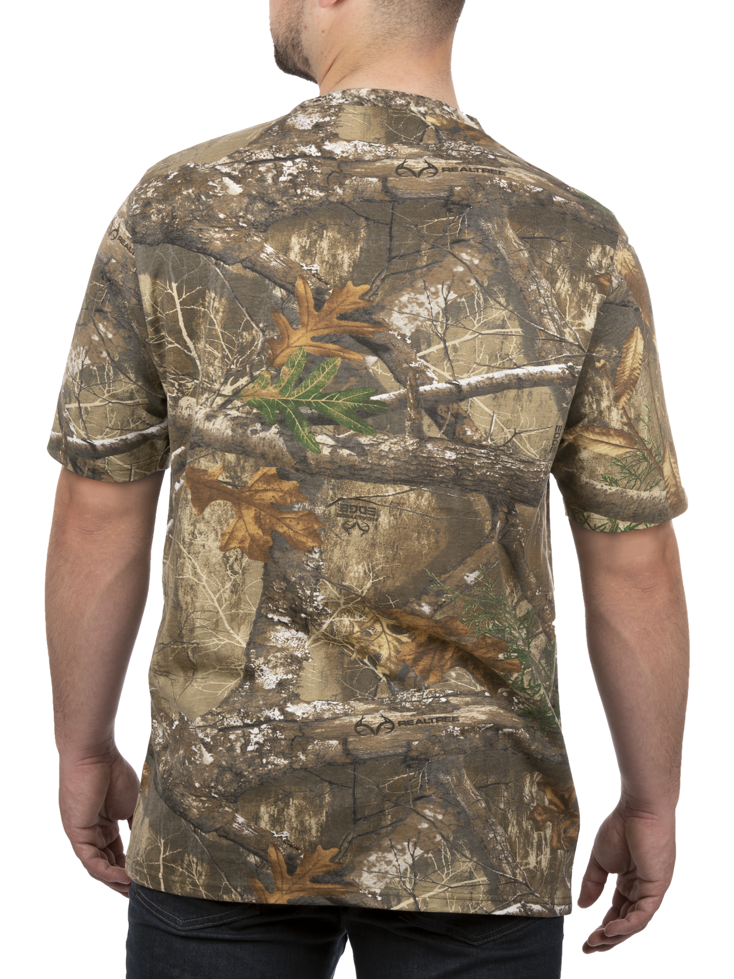 Realtree Edge Men Short Sleeve Scent Control Hunting Camouflage Tee ...
