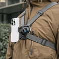 thumbnail image 2 of Mobile Phone Chest Strap Harness Mount,Magnetic Quickly Release Adjustable Cell Phone Chest Harness Holder, VLOG/POV Balance Stability and Comfort for iPhone 16/15/14/13/12 and Other Smartphones, 2 of 9