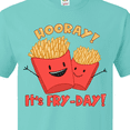 thumbnail image 4 of Inktastic Hooray It's Fry-Day with Cute Fries T-Shirt, 4 of 5