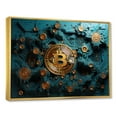 thumbnail image 2 of Designart "The Cryptocurrency Of Style" Fashion Bitcoin Floater Framed Canvas Prints, 2 of 5