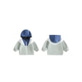 thumbnail image 2 of Loicainy Baby Toddler Boy Jacket 6 12 18 24 Months 2T 3T 4T Cute Contrast Color Long Sleeve Hooded Zip Up Outerwear, 2 of 9