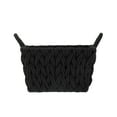 thumbnail image 6 of Better Homes & Gardens Medium Black Woven Rope Decorative Storage Basket, 2 Pack, 6 of 14