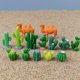 thumbnail image 3 of 1 Set Miniature Desert Scene: Cactus And Camel Figurines Set Diy Resin Plant Accessories For Office Desk Bookshelf Or Bedroom Decor, 3 of 3