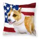 thumbnail image 1 of "Treasures BB9644PW1818 American Staffordshire Patriotic - Cojín de lona para exteriores, multicolor" Caroline's Treasures BB9644PW1818, 1 of 1