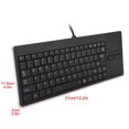 thumbnail image 3 of MesaSe Wired USB Built in Touchpad HUB Port Keyboard 86 Keys Silent Slim Keyboard Keyboard Touchpad for Laptop Desk, 3 of 9