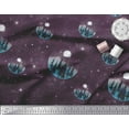 thumbnail image 2 of Soimoi Rayon Fabric Tree,Moon & Sacred Geometry Galaxy Print Fabric by Yard 42 Inch Wide, 2 of 3