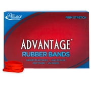 Alliance Rubber 96625 Advantage Rubber Bands Size #62, 1 lb Box Contains Approx. 450 Bands (2 1/2" x 1/4", Red)