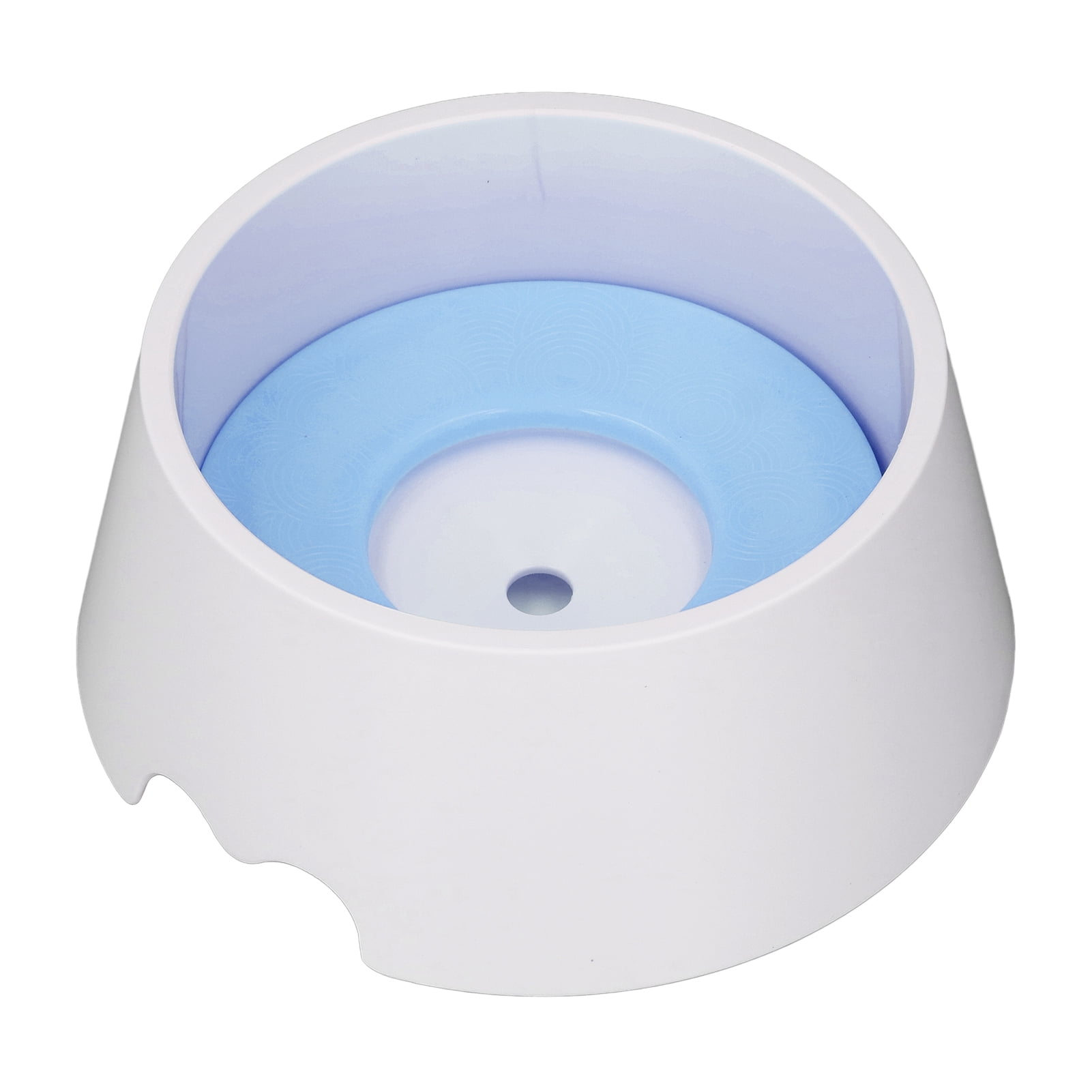Nieyigj Premium Pet Slow Water Feeder Bowl, Splash Proof & Prevent Slip Raised Water Dispenser, Interactive Dog & Cat Slow Drinking Bowl, Light Blue (8.66 in / 22 cm)