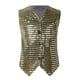 thumbnail image 1 of Gibobby Camisa&nbsp;Vaquera Chaleco sin mangas para fiesta de disfraces con y lentejuelas informales para niños y niñas(Dorado, 4-5 Años), 1 of 5