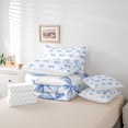 thumbnail image 6 of Feelyou Princess Bow-tie Bedding Comforter Set 7pcs, Blue Cartoon Ribbon King Bedding Sets, 6 of 8
