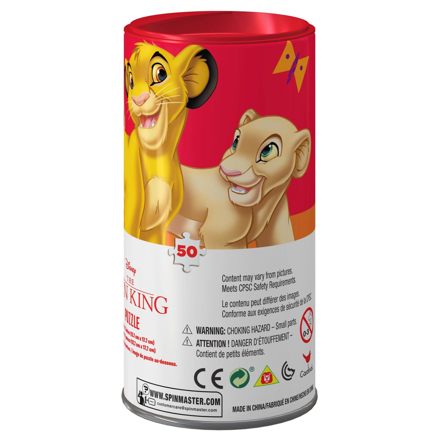 Lion King 48-Piece Jigsaw Puzzle in Tube