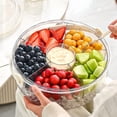 thumbnail image 6 of HEYMKGO Portable Fruit Storage Container with Lid & Compartments & Ice Layer & Non-Slip Handle Ideal for Picnic, Camping, Office & Refrigerator, 6 of 6