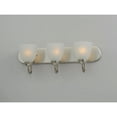 thumbnail image 2 of Axis 3 - Light Satin Nickel / Silver Contemporary / Modern Incandescent Glass And Steel Wall Sconce, 2 of 5