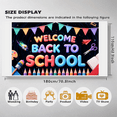 thumbnail image 6 of Colorful Theme Welcome Back to School Decorative Banner for Classroom Decoration School Event Kids, 6 of 9
