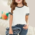 thumbnail image 2 of Hihipz Big Girl's T Shirt Graphic Printed Round Neck Short Sleeve Tshirt Cute Daily Graphic T Shirt,Sizes 8-9, 2 of 4