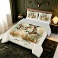 thumbnail image 2 of Manfei Hunting Themed Duck Full Size Comforter Sets,Farmhouse Mallard Bedding Comforter Set,Light Gray Reversible,3 Pieces,1 Comforter and 2 Pillowcases, 2 of 7