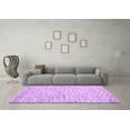 thumbnail image 3 of Ahgly Company Indoor Round Abstract Purple Contemporary Area Rugs, 5' Round, 3 of 4