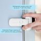 thumbnail image 3 of Cerradura de puerta de refrigerador y congelador para niños, cerradura de pestillo de refrigerador a prueba de niños para mantener la puerta cerrada, fácil instalación (blanco), 3 of 5
