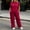 Red, variant on Ynynloco Women Plus Size 2 Piece Outfits Short Sleeve Pullover Top and Wide Straight Leg Pants Lounge Sets Tracksuit with Pockets