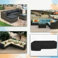 thumbnail image 6 of Covers & All Sectional Couch Covers for L Shape Sofa, 12 Oz Polyester, Waterproof Sofa Cover, Tear & UV Proof Furniture Cover with Handles (Left Side Sofa, 90" x 120" x 33" x 35", Black), 6 of 7