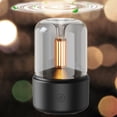 thumbnail image 2 of Los humidificadores Difusor de aroma estilo luz de velas Humidificador de niebla de 120 ml Luz de noche blanca cálida Difusor de aceite esencial silencioso Humidificador de aire de niebla fría para es Maboto  Los humidificadores, 2 of 7