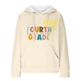 thumbnail image 4 of WZXFASHION Chandail à Capuchon pour Femmes à Col Rond à Manches Longues avec Poche Extérieure Couleur Unie Automne Couleur Unie Sport Décontracté Chandail à Capuchon Liquidation Chandail, 4 of 4