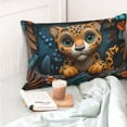 thumbnail image 4 of Vsdgher Playful Leopard Art Pillow Cases, Pillow Covers - suit sofa or office-14"x20", 4 of 6