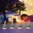 thumbnail image 5 of Hot Sale！4Pcs Christmas Candles,White Tea Lights Candles,Santa Claus Christmas Tree Snowman Elk Pinecone House Candles Gifts for Christmas Decor Home Decor Party Bedroom Room Table Decorations, 5 of 6