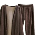 thumbnail image 5 of Goodtrade8 Lounge Sets 2 Piece Loungewear Soft Long Sleeve Casual Solid Color V-Neck Pajama Tops, 5 of 5