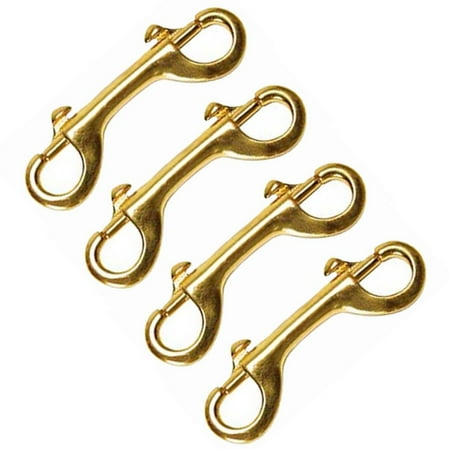 

41AI 4 3/4 in Hilason Double Ended Bolt Snap Solid Brass Pack Of 4