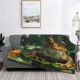 thumbnail image 2 of Fotbe Intellectual Frog Pond Manta de Franela con Estampado, Manta Ultrasuave para Cama, Sofá, Auto, Hipoalergénica y Antibolitas-40"x30", 2 of 6