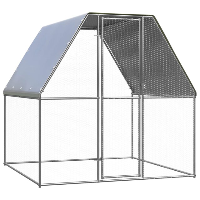 vidaXL Cage à Poulet Extérieure 2x2x2 m Acier Galvanisé