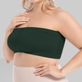 thumbnail image 7 of Lixiuxyad Strapless Bras for Women Plus Size Front Closure Push Up Wireless Bra Racerback Bandeau T Shirt Underwire Bust Support,Green, 7 of 7