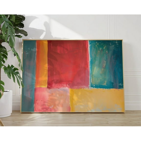 Rothko Poster - Timeless Museum Quality Mark Rothko Poster - Abstract Horizontal Mark Rothko Print - Colorful Rothko Wall Art Wall Art, Modern Wall Decor, 8x12 UNFRAMED