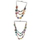 thumbnail image 1 of 2pcs collar de cuentas multicolores de concha de coco étnico para mujeres, 1 of 9
